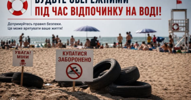 Будьте обережними під час відпочинку на воді!